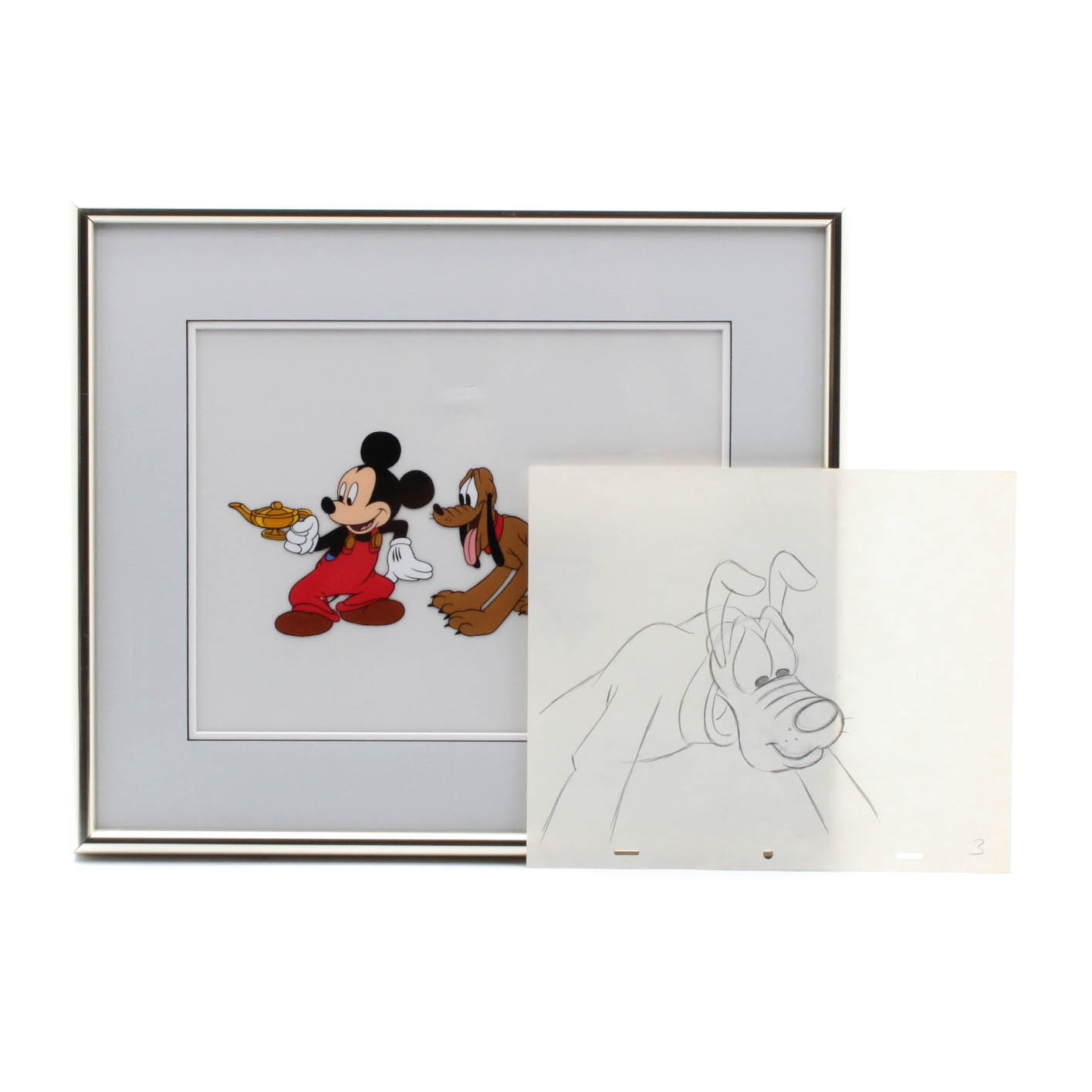 1415x1415 Walt Disney Studios Animation Cel Pluto's Dream House