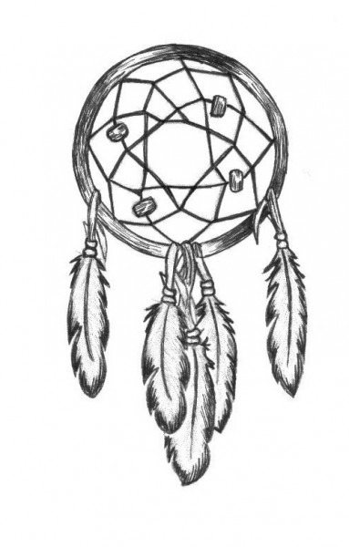 383x600 Dream Catcher Drawings Step