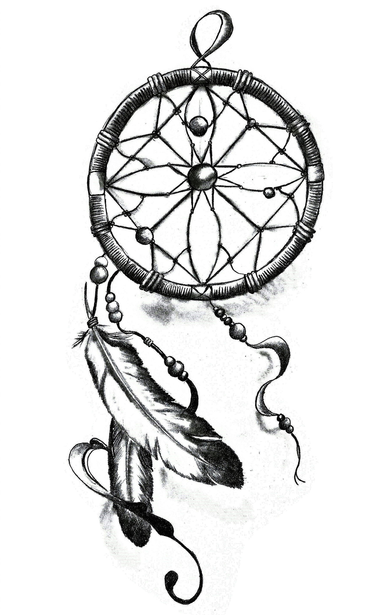 Dreamcatcher Drawing Black And White | Free download on ClipArtMag