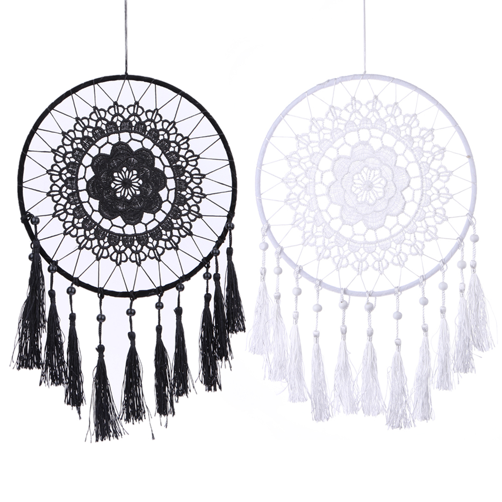 1001x1001 Handmade Lace Flower Dream Catcher Wall Hanging Home Car Decor