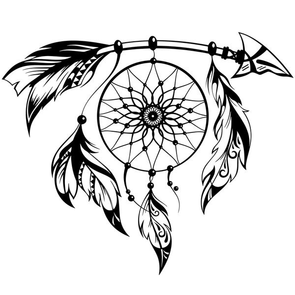 600x600 Tribal Dreamcatcher Rebel Decal