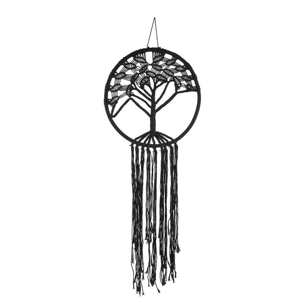 1000x1000 Black Tree Of Life Crochet Dreamcatcher Gifts Ishka