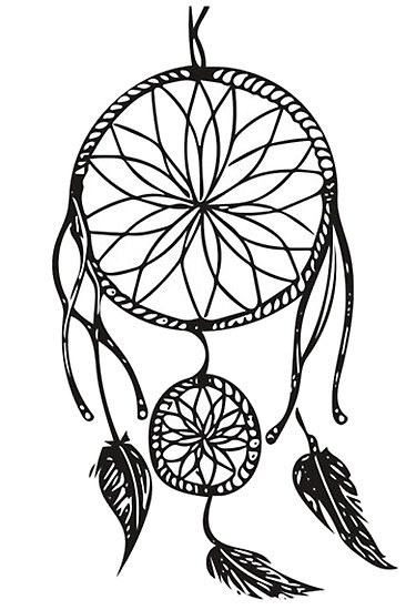 Dreamcatcher Line Drawing | Free download on ClipArtMag