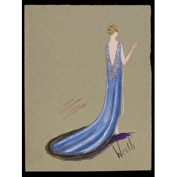 355x355 Fashion Design For A Court Dress And Train Jean Charles Worth
