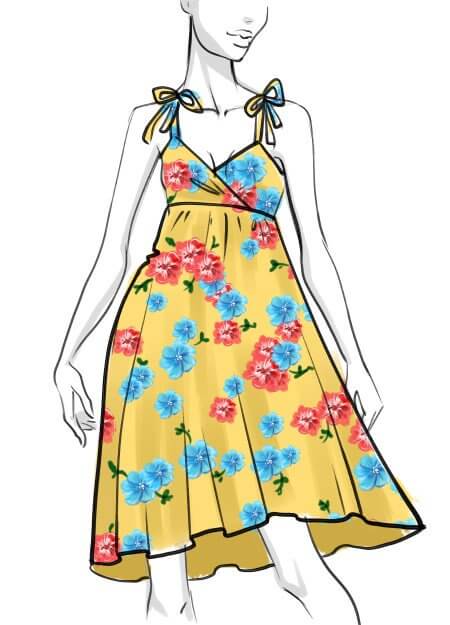 450x625 How To Draw A Summer Dress Step