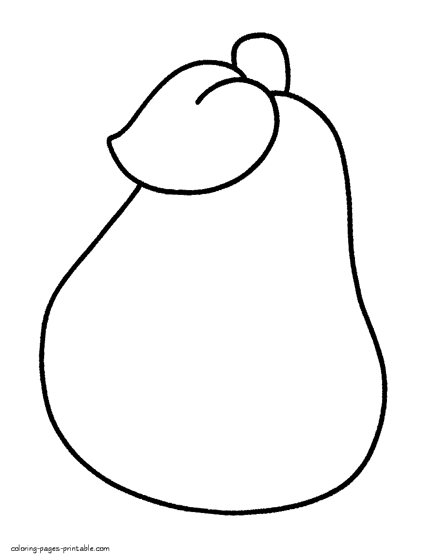 895x1155 Pear Drawing Easy For Free Download