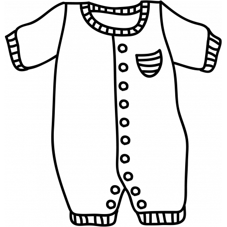 456x456 Clothes Doodle Template Graphic