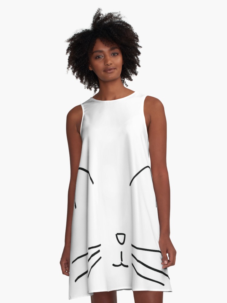 750x1000 Chat Simple Drawing Tumblr A Line Dress