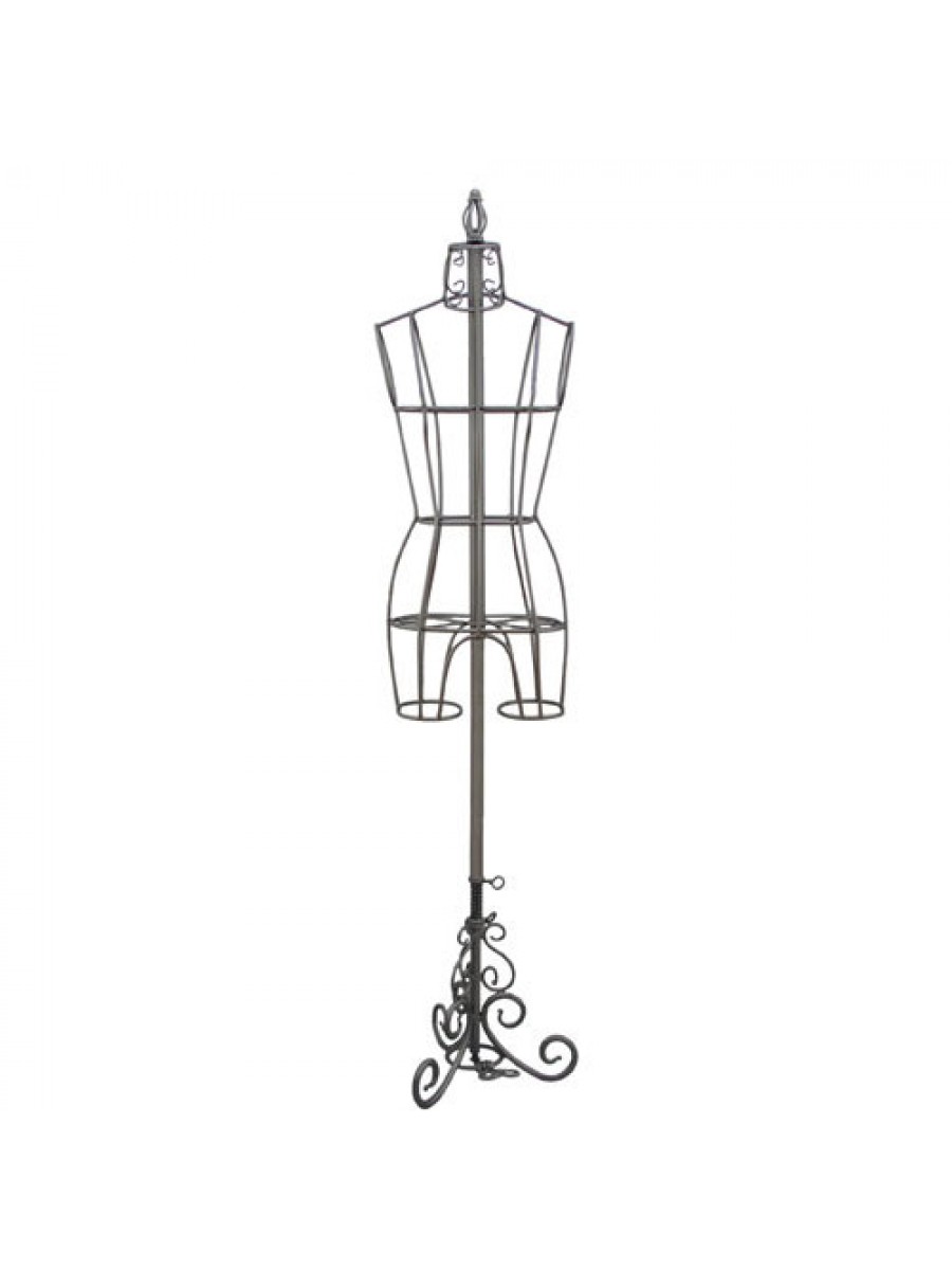 900x1200 Antique Metal Dress Form Display