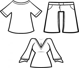 302x260 How To Draw How To Draw Clothes For Kids