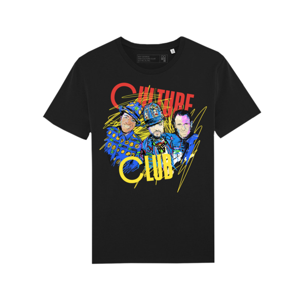 600x600 Band Drawing Black T Shirt Clothing Boy George Uk