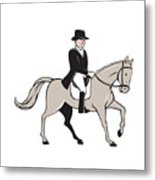 155x180 equestrian rider dressage cartoon digital art