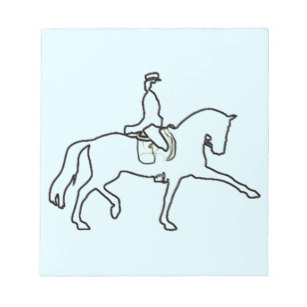 307x307 Dressage Horse Notepads Zazzle