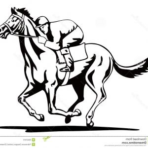 300x300 Photostock Vector A Horse Rider Drawing Equestrian Sport Training