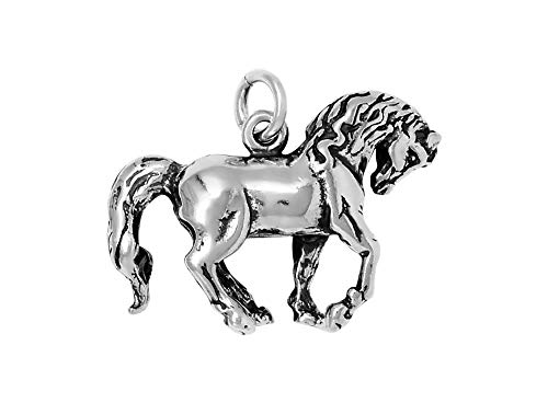 500x368 Raposa Elegance Sterling Silver Dressage Horse Charm
