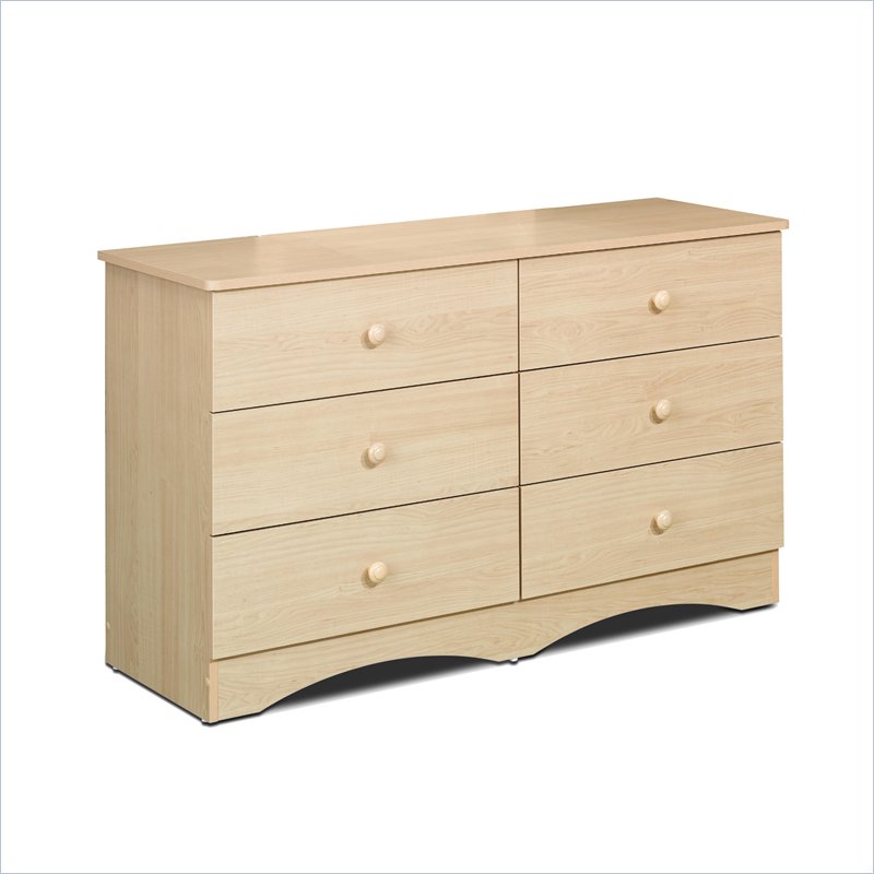 800x800 nexera alegria drawer double dresser in natural maple