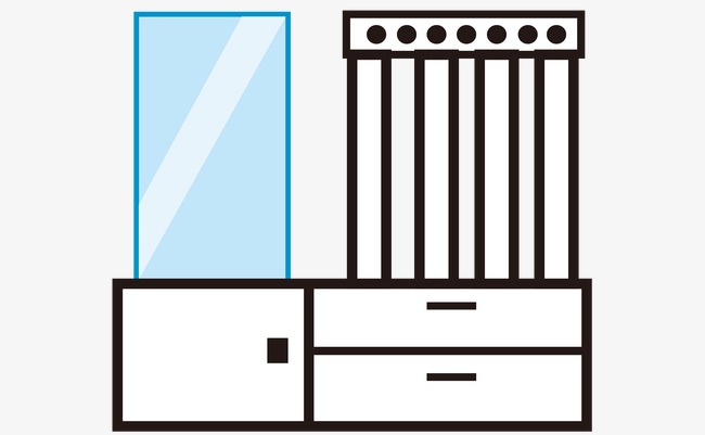 650x401 vector line drawing dresser, line vector, line drawing, vector png