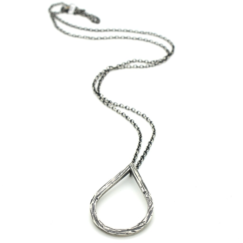 1024x1024 large driftwood teardrop necklace molly avellar jewelry