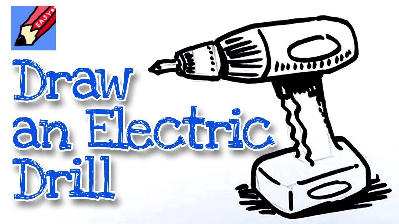 1280x720 How To Draw A Power Drill Real Easy