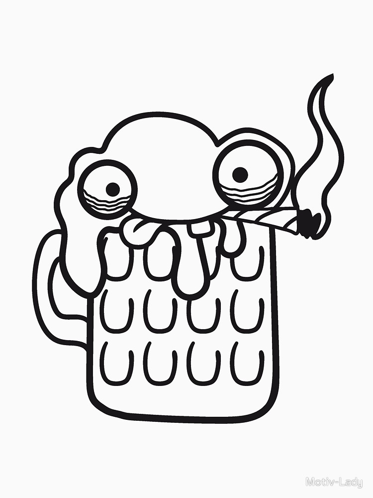 750x1000 comic cartoon face funny thirst logo beer pitcher drinking drink