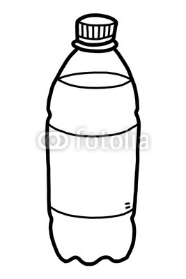 267x400 Drinking Water Bottle Cartoon Vector And Illustration, Black