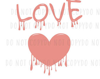 340x270 Dripping Heart Etsy