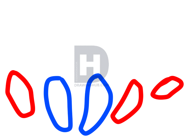 612x455 How To Draw A Bloody Heart, Step