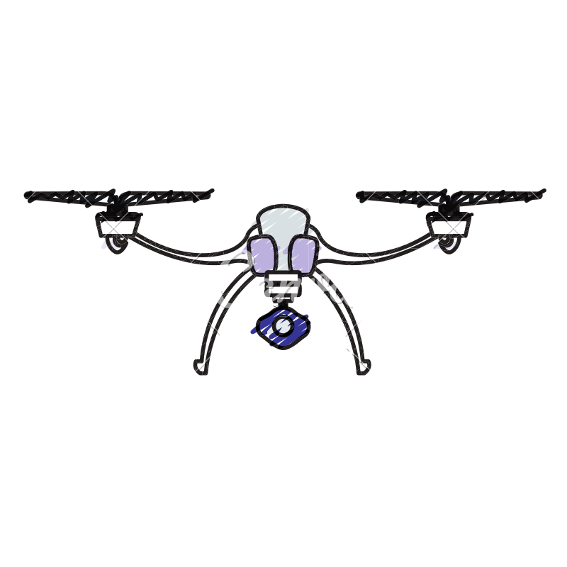 800x800 Drone Flying Technology Icon