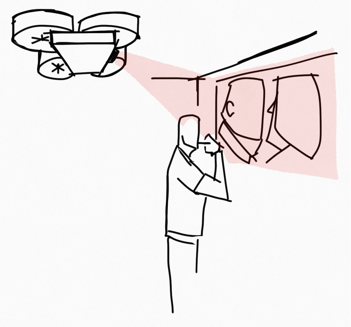 1206x1121 A Projector Drone That Follows Its User