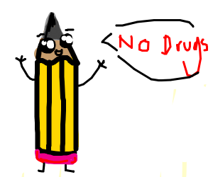 300x250 Too Cool To Do Drugs Pencil