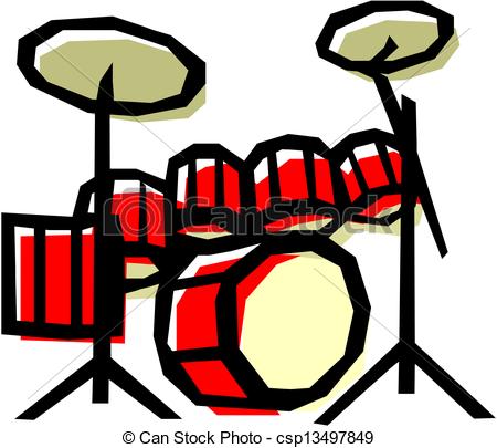 450x405 Drum Set Drawing