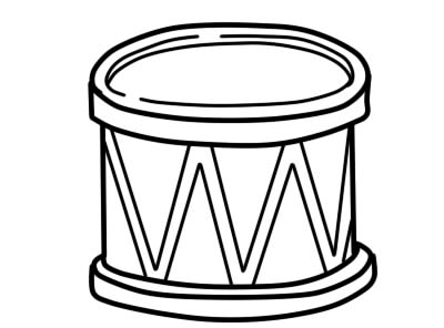 400x296 how to draw a drum with a pencil in stages