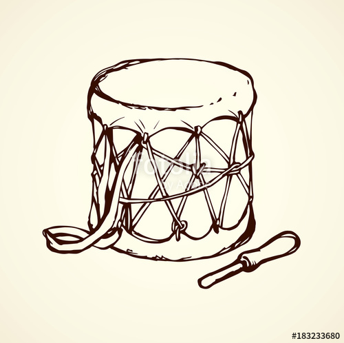 500x498 African Drum Vector Drawing Stock Image And Royalty Free Vector