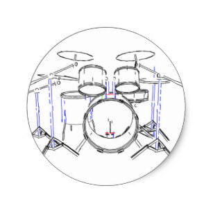 307x307 Drums Drawing Gifts On Zazzle