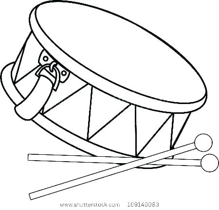 450x430 Drums Coloring