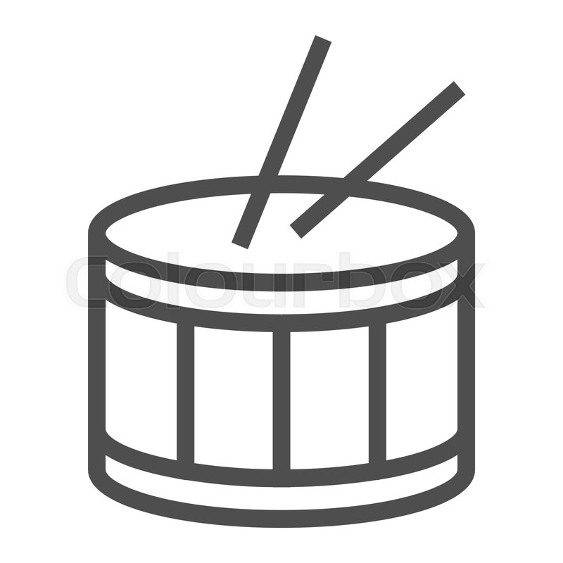 800x800 Drum Line Icon, Music And Beat, Stock Vector Colourbox