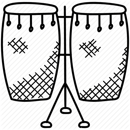 512x512 Drawing Drums Drum Kit Line Transparent Png Clipart Free