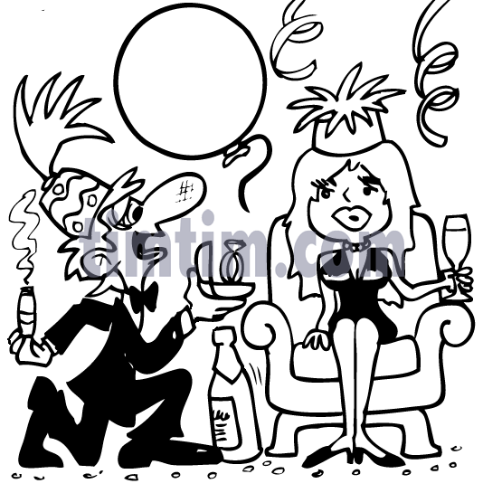 534x545 free drawing of new years proposal bw from the category christmas
