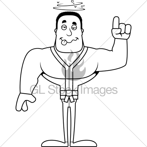 500x500 Cartoon Drunk Karate Man Gl Stock Images