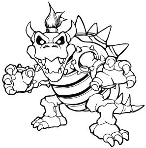 297x300 Dry Bowser Mario Coloring Pages Coloring Pages Mario Coloring