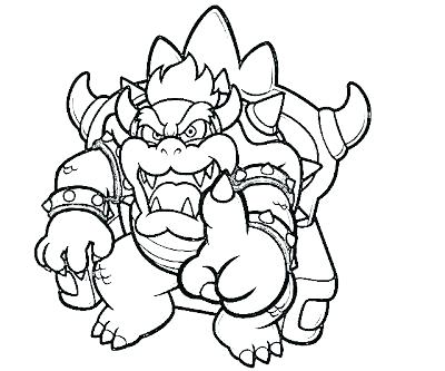 400x333 Dry Coloring Pages Free Bowser Colouring Bones