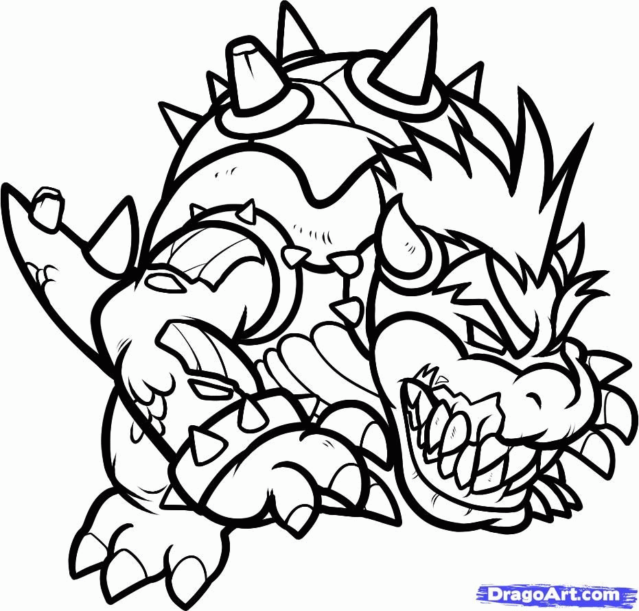 Dry Bowser Drawing | Free download on ClipArtMag