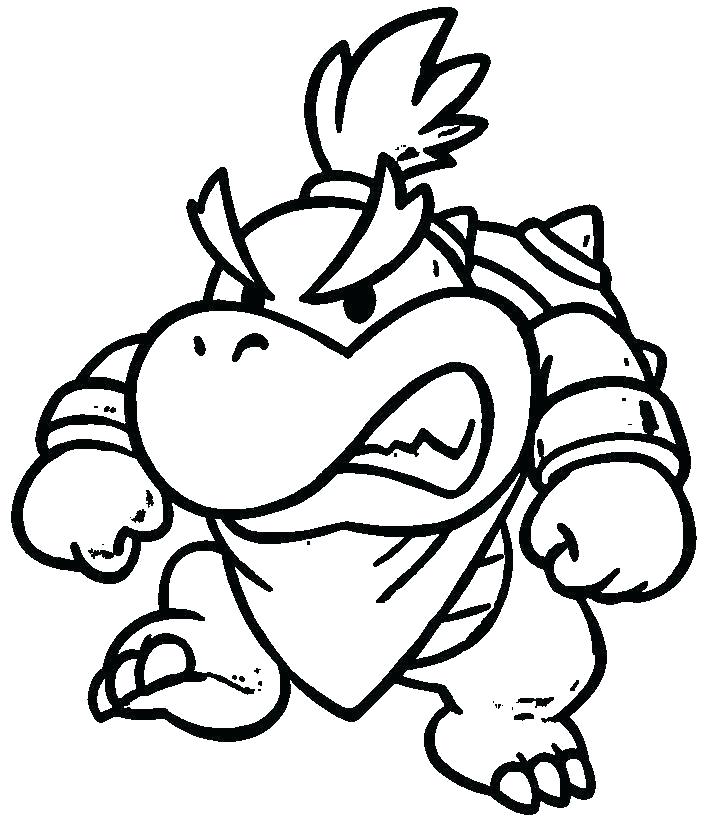 704x816 Dry Bowser Coloring Pages Jr Coloring Pages Printable