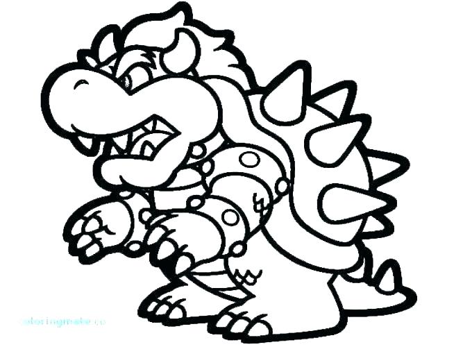 667x500 Dry Coloring Pages Bowser Colouring Source A Download
