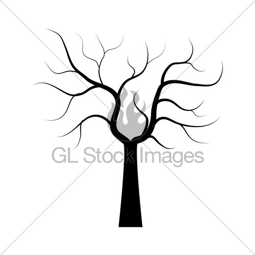 500x500 Dry Tree Icon Gl Stock Images