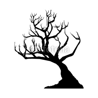 400x400 Dry Tree Silhouette Icon Vector Illustration Graphic Design Buy
