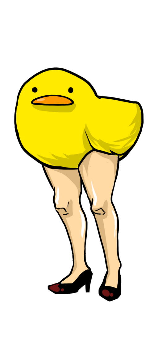 499x1099 Duck, Cartoon, Drawing, Transparent Png Image Clipart Free Download