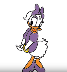 279x300 How To Draw Daisy Duck From Mickey Mouse