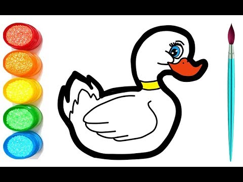 480x360 Duck Drawing And Painting For Kids