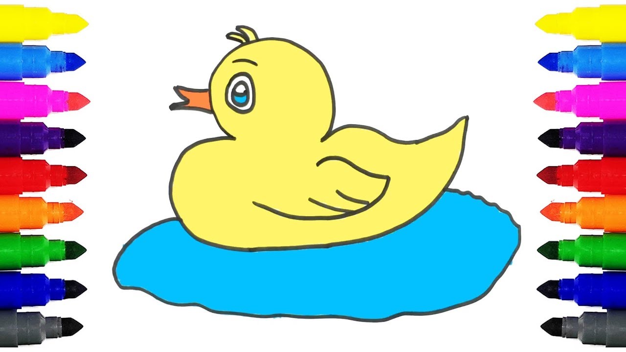 1280x720 How To Draw Baby Duck For Kids